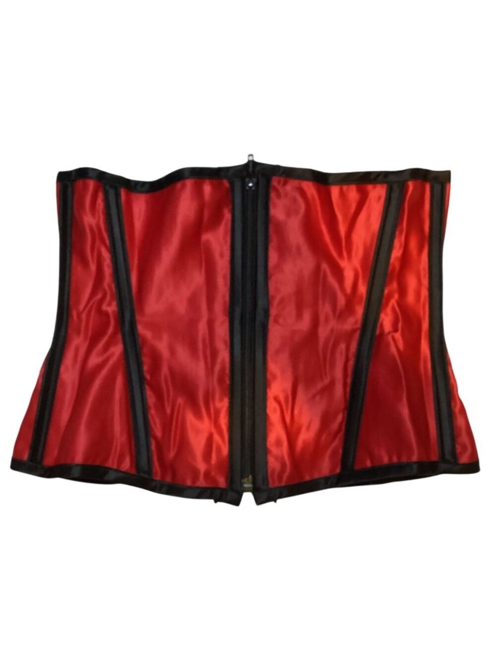 Hoss International Women's Waist Trainer Corset Style S-900 Size Med Red Pre-Own